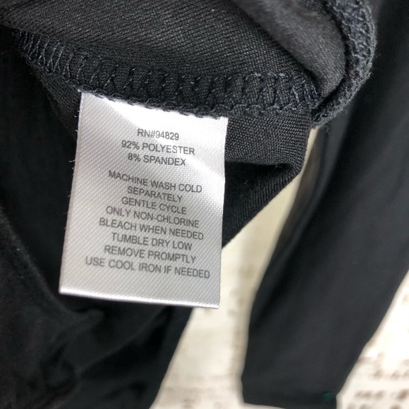 Black Low Cut Crisscross Bodysuit - Picture 4 of 5